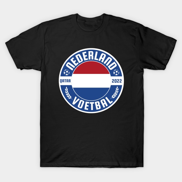 Nederland Voetbal T-Shirt by footballomatic